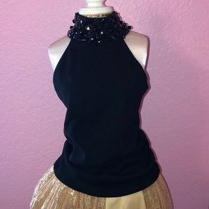 INC SLEEVELESS HIGH NECK TOP